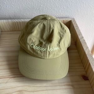 Outdoor Voice Tan Embroidered Cap